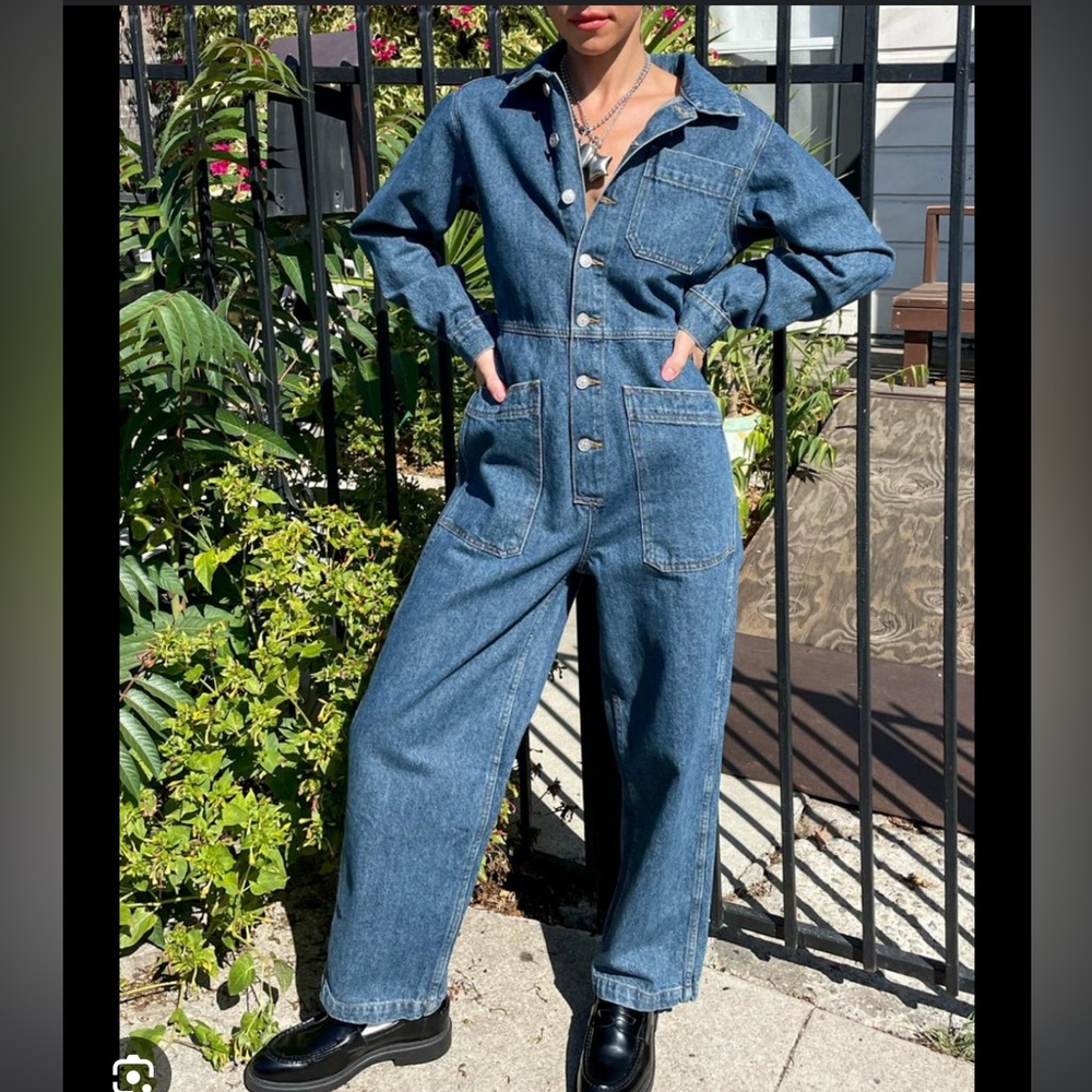 SOLD Lisa Says Gah Farrah Denim Coverall